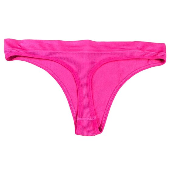 Aeropostale Women’s Size Medium Panty Thong Seamless Hot Pink New Without Tags - Picture 2 of 7